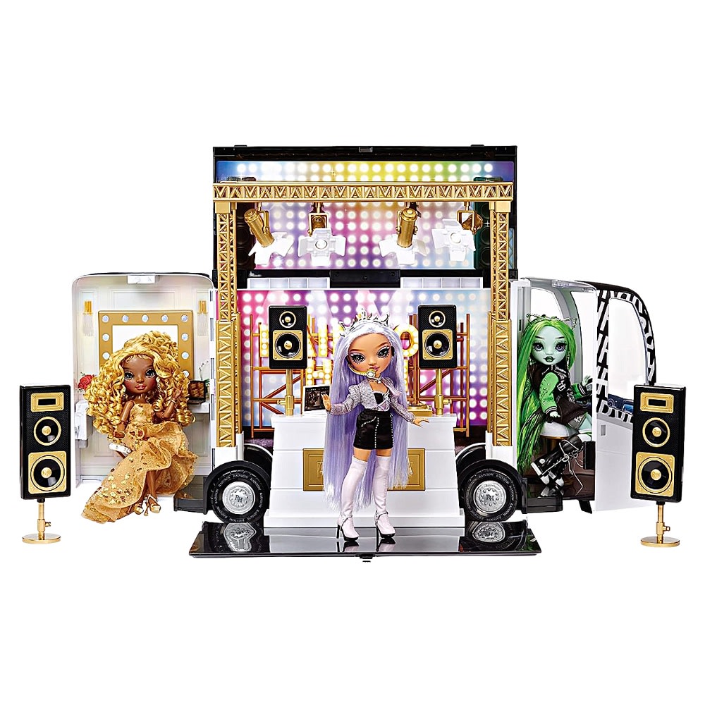 Playset Deluxe Escenario Rodante Rainbow High Vision World Tour 4-in-12