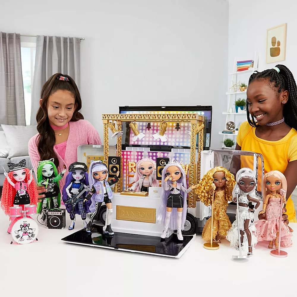 Playset Deluxe Escenario Rodante Rainbow High Vision World Tour 4-in-16