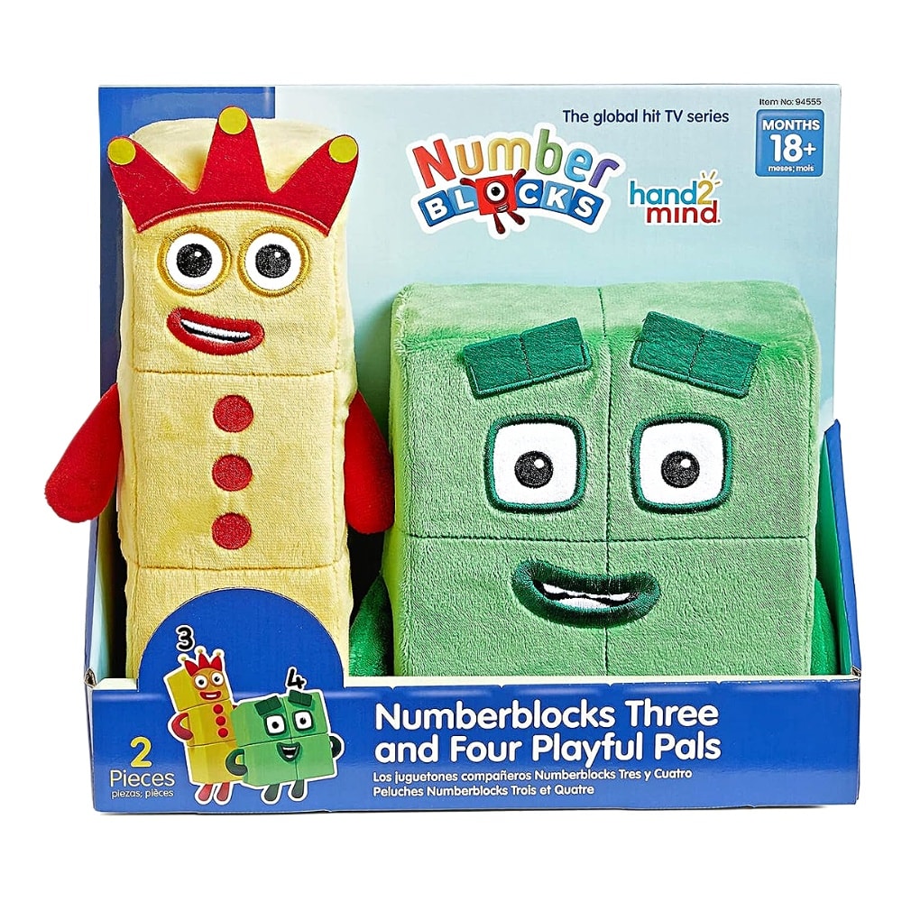 Numberblocks Pack de Peluches 3 y 4 Number Blocks2