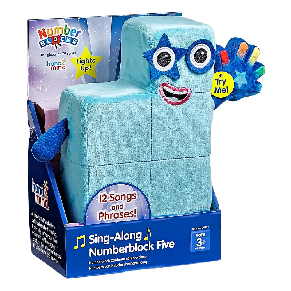 Numberblocks Peluche Musical 5 Number Blocks2