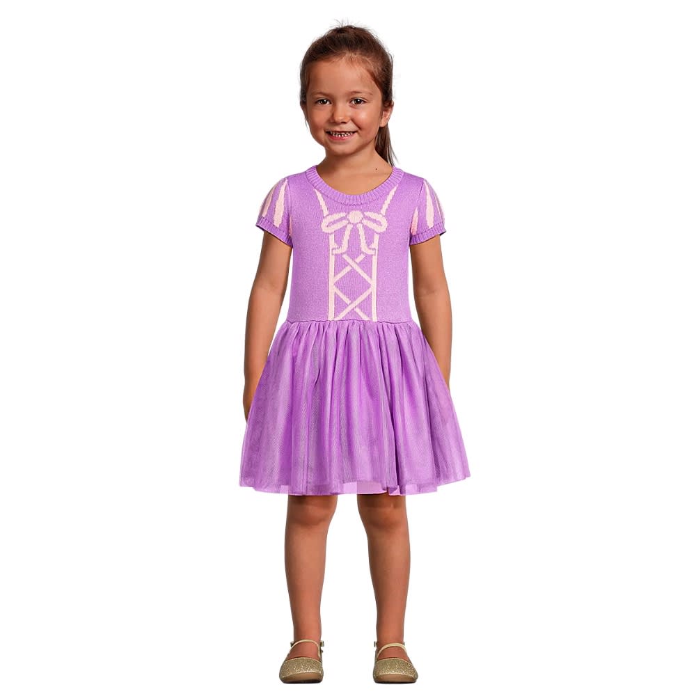Vestido Niña Princesa Rapunzel Disney2