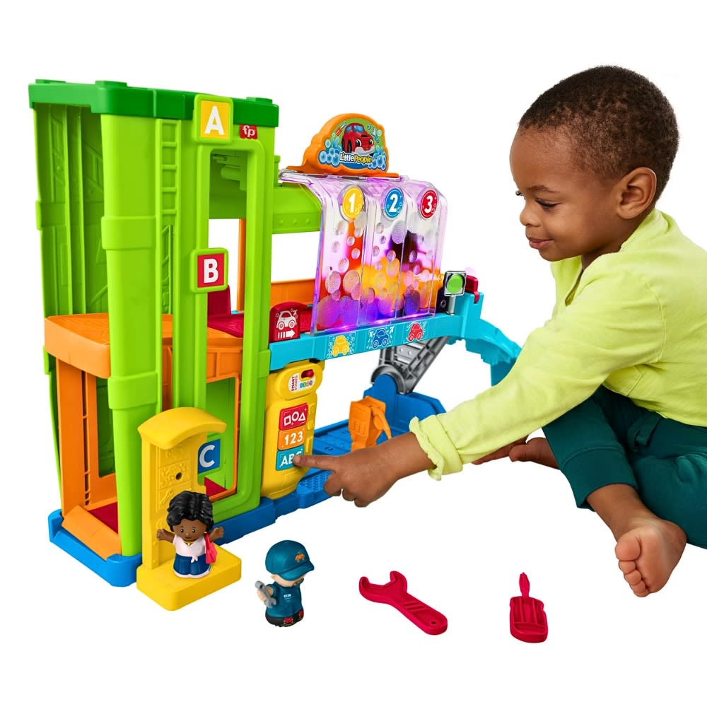 Playset con Luces Fisher Price Garaje y Lavado de Autos4