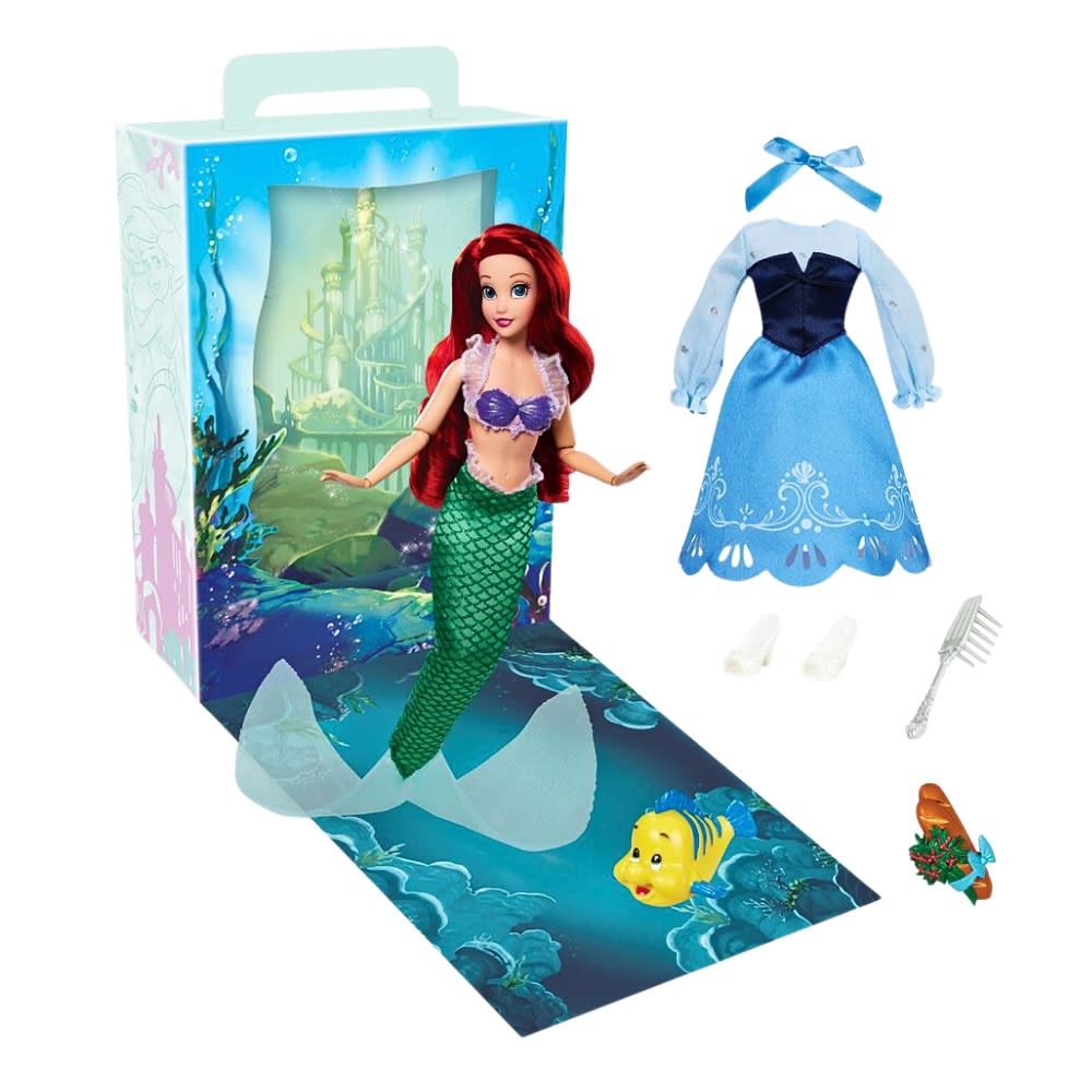 Muñeca Disney Store Ariel La Sirenita con ropa y accesorios 0