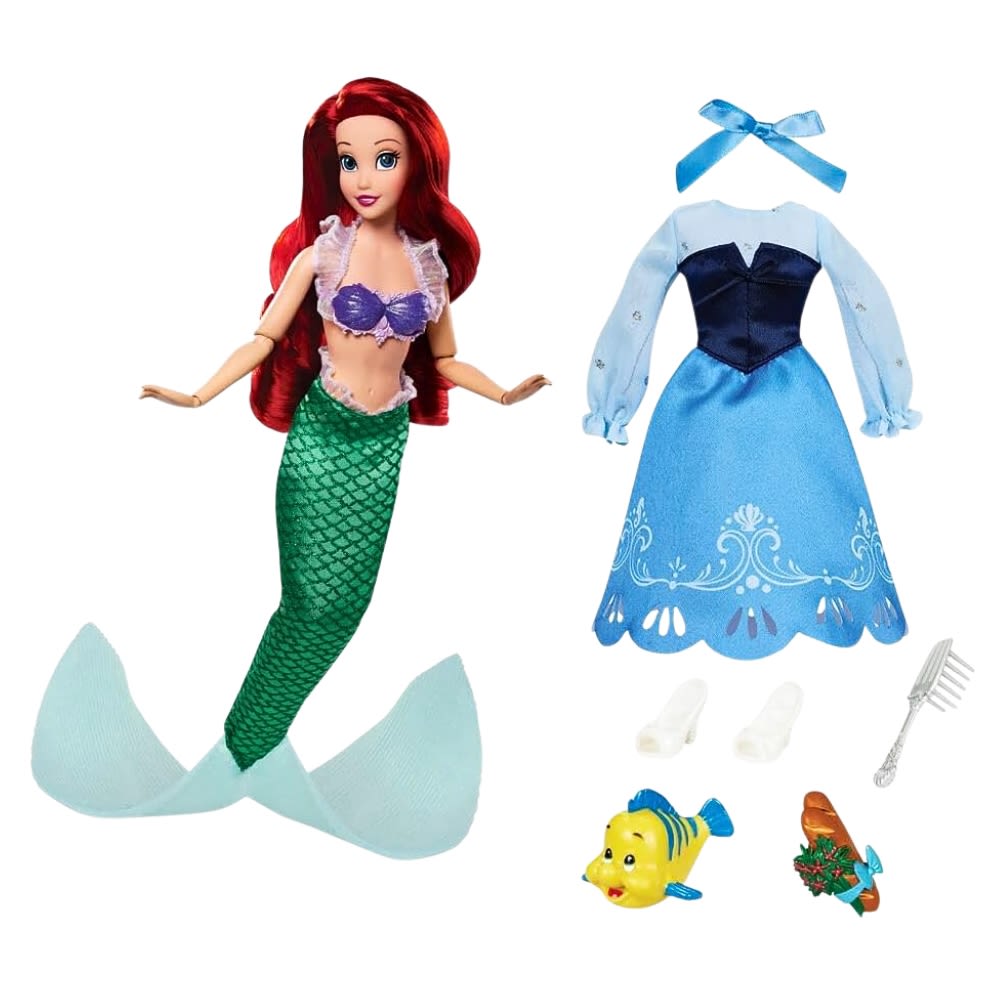 Muñeca Disney Store Ariel La Sirenita con ropa y accesorios2