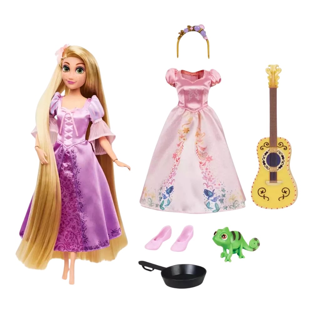 Muñeca Disney Store Rapunzel con ropa y accesorios2