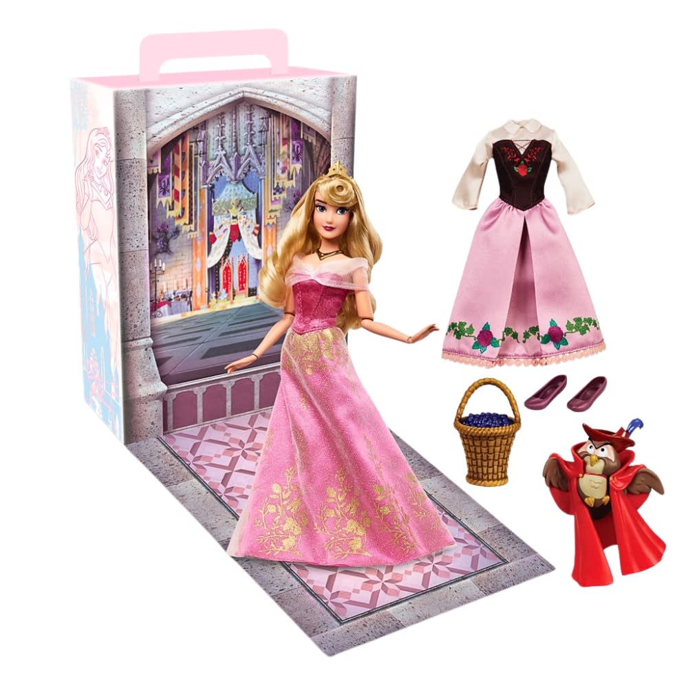 Muñeca Disney Store Aurora La Bella Durmiente con ropa y accesorios 0