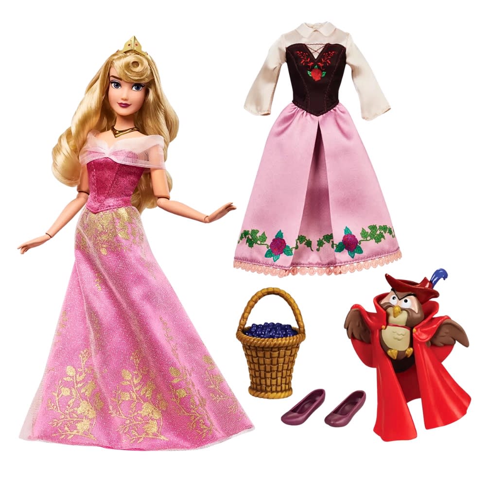 Muñeca Disney Store Aurora La Bella Durmiente con ropa y accesorios2