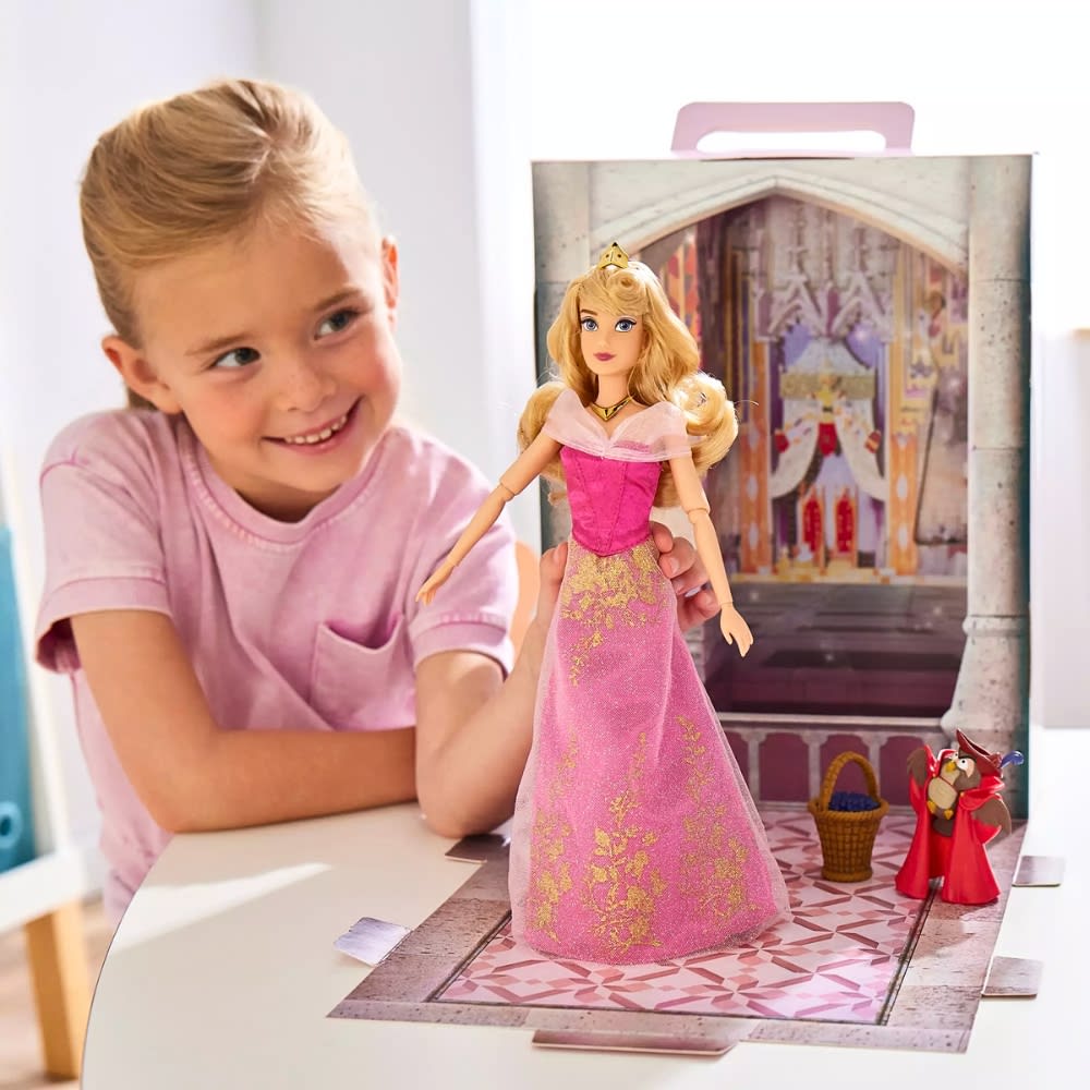 Muñeca Disney Store Aurora La Bella Durmiente con ropa y accesorios4