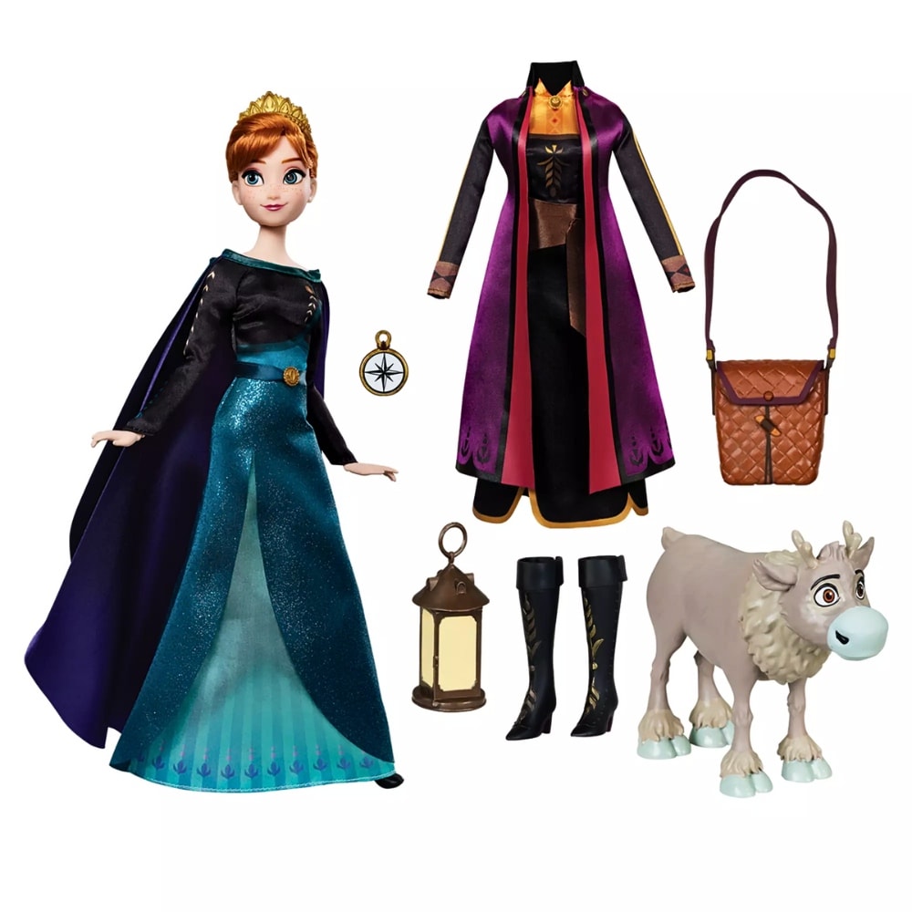 Muñeca Disney Store Ana Frozen 2 con ropa y accesorios2