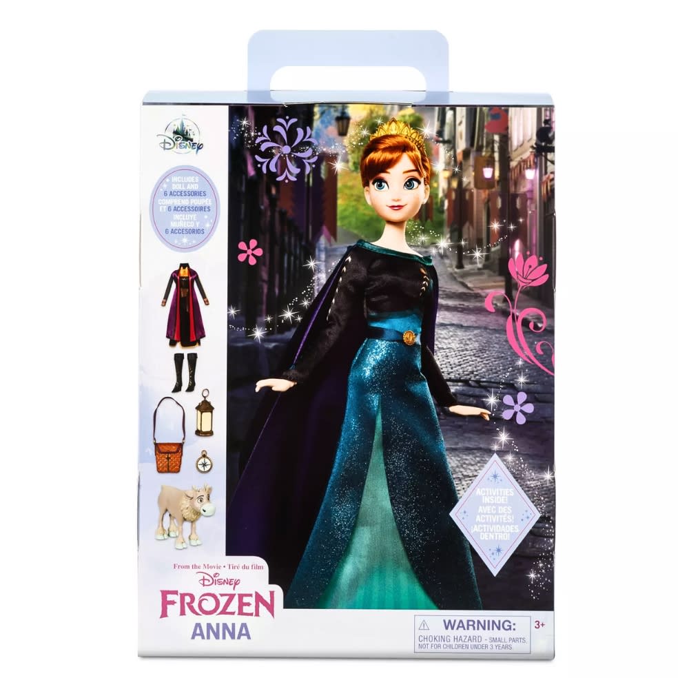 Muñeca Disney Store Ana Frozen 2 con ropa y accesorios4