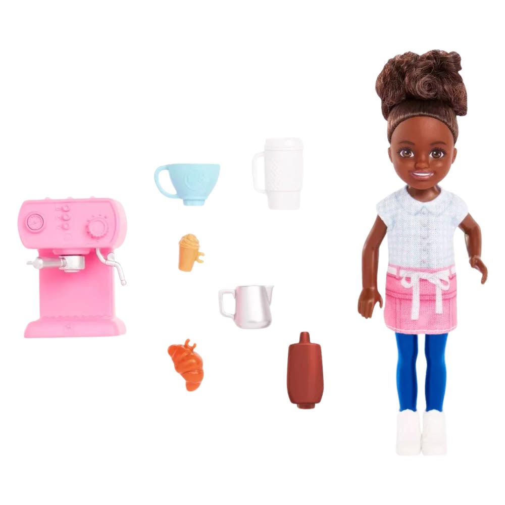 Muñeca Barbie Chelsea Barista Morena 0