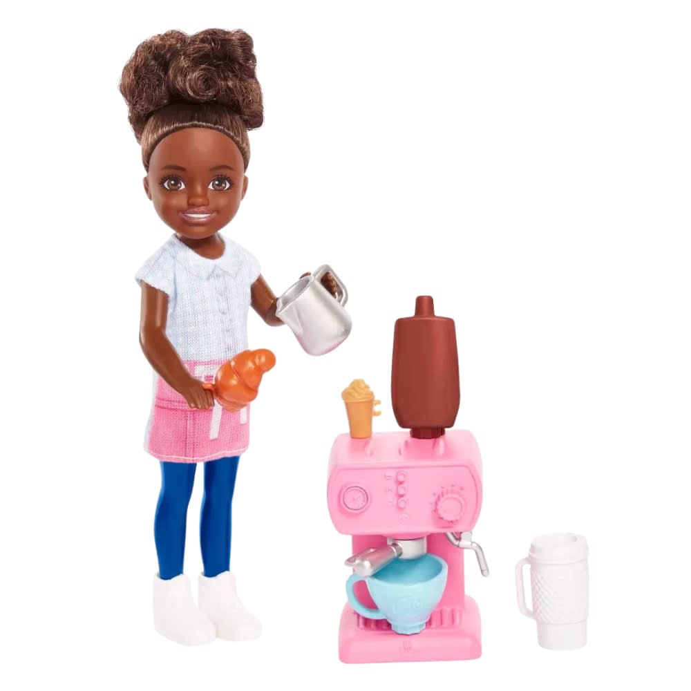 Muñeca Barbie Chelsea Barista Morena2