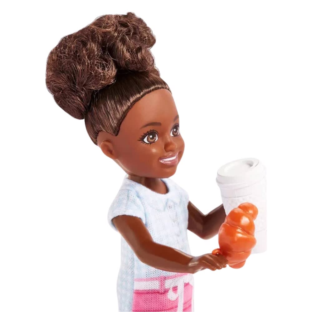 Muñeca Barbie Chelsea Barista Morena4