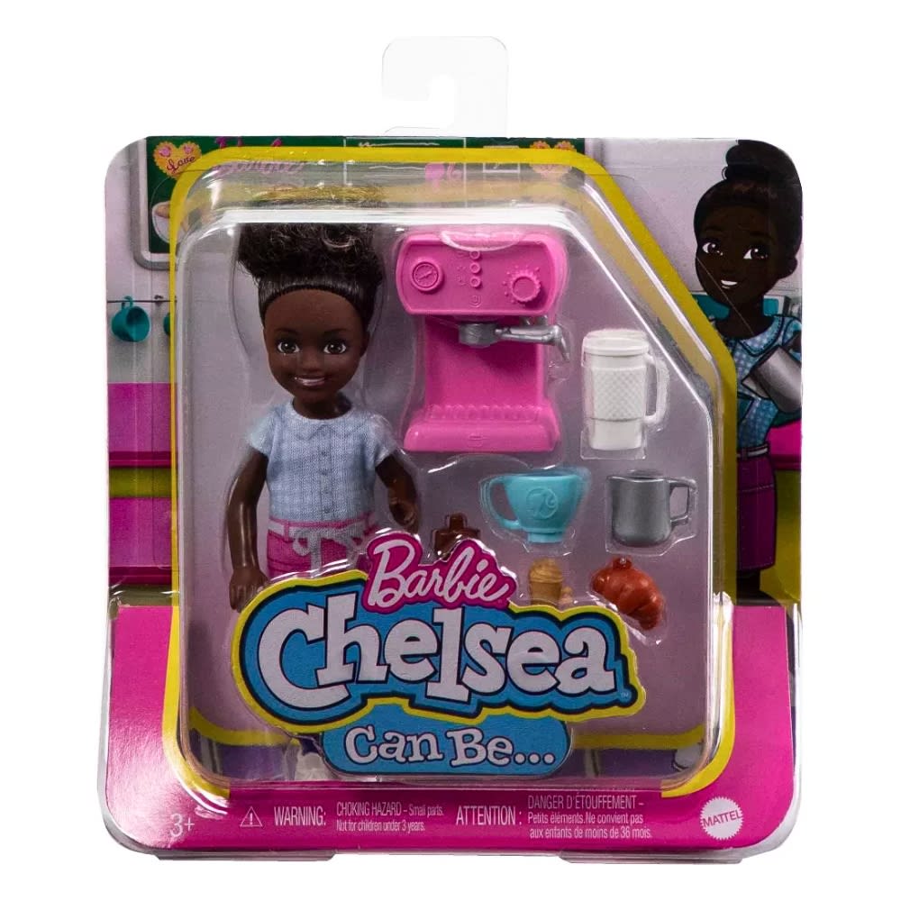 Muñeca Barbie Chelsea Barista Morena5