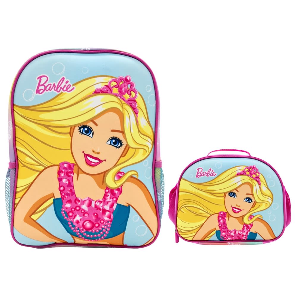 Pack Escolar Nido Mochila y Lonchera Barbie 0