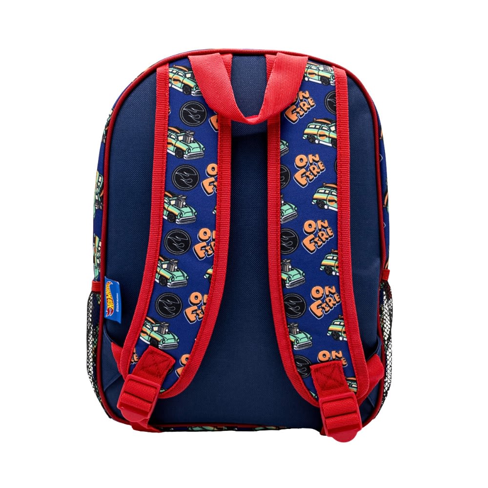 Pack Escolar Nido Mochila y Lonchera Hot Wheels3