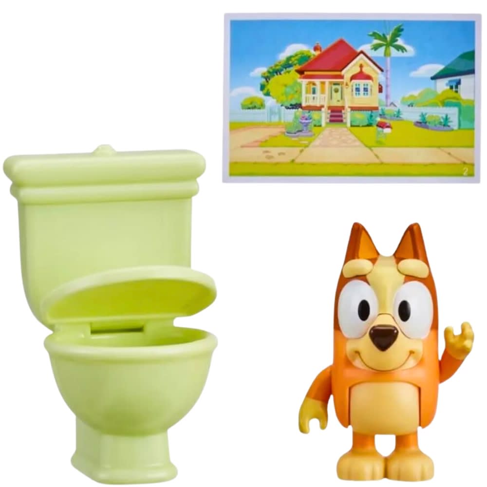 Bluey Bingo con inodoro figura 0