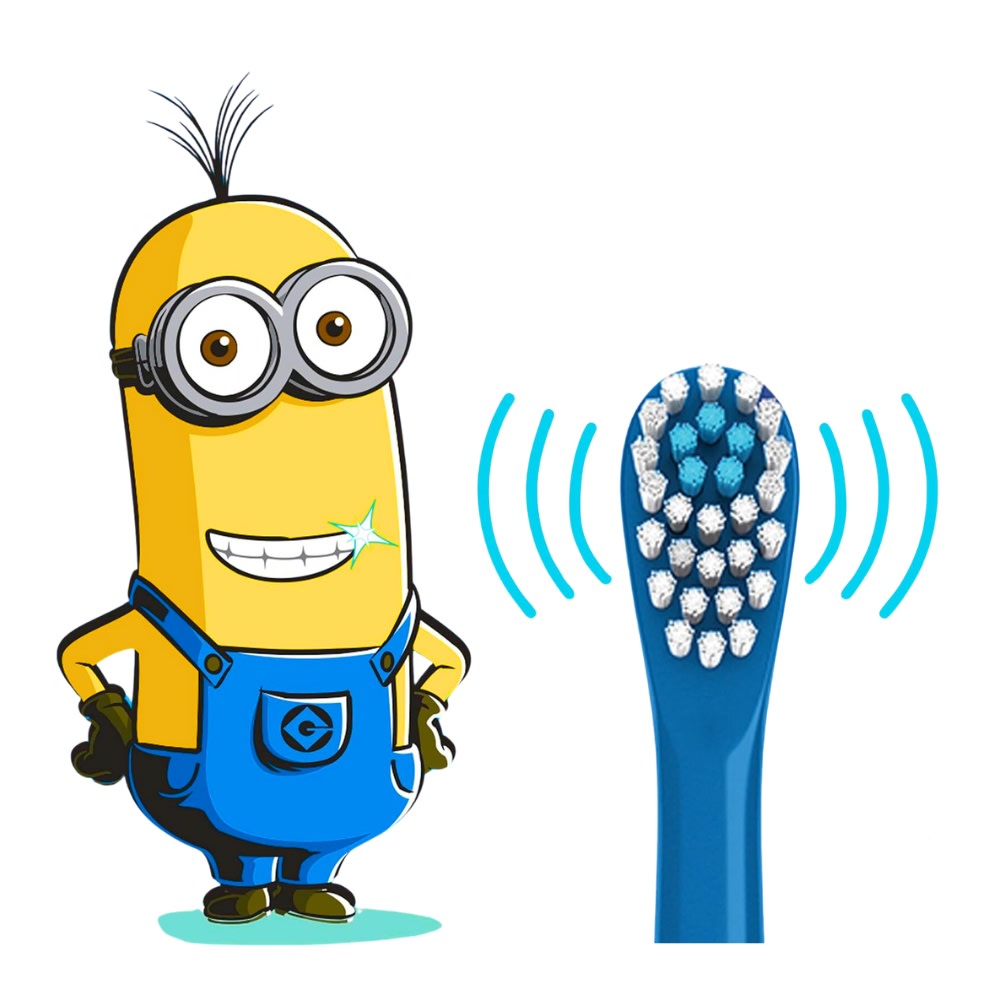 Cepillo de dientes eléctrico Minions Kevin azul Colgate2