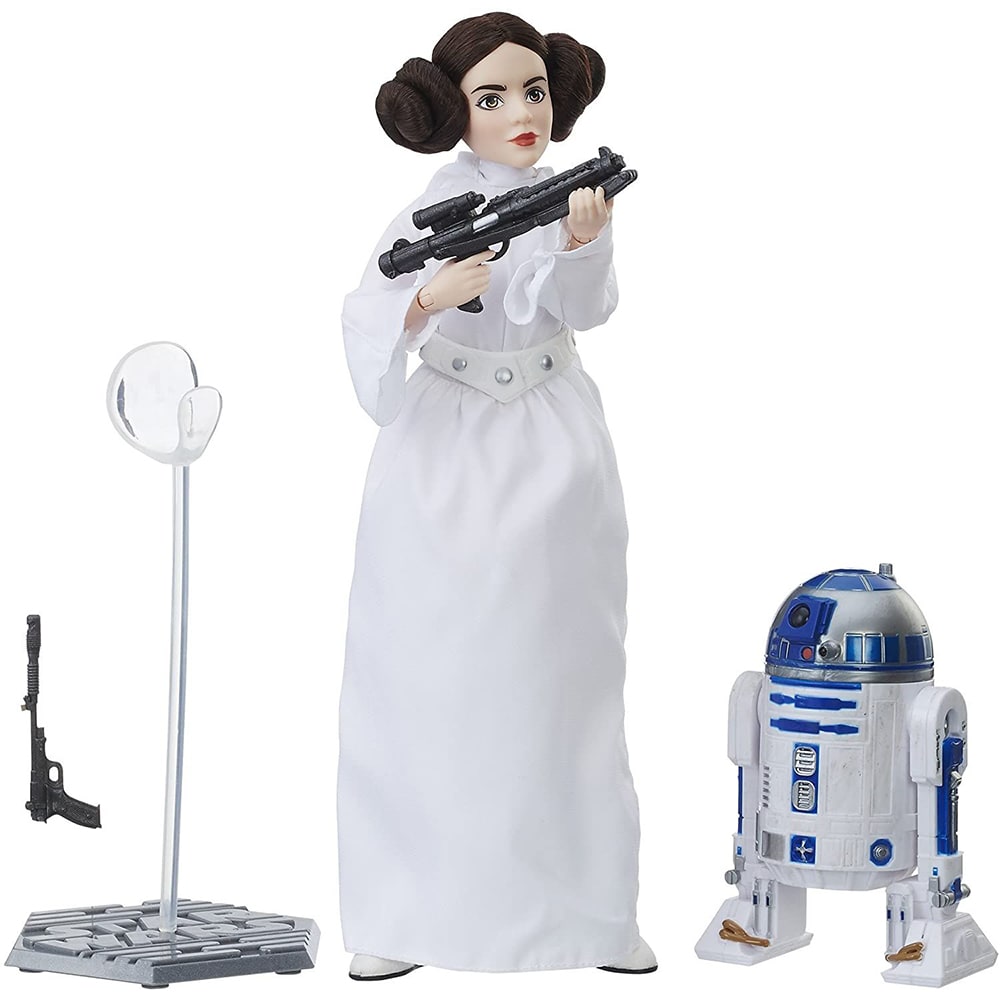 Muñeca Hasbro Platinum Edition Princesa Leia y R2-D2 0