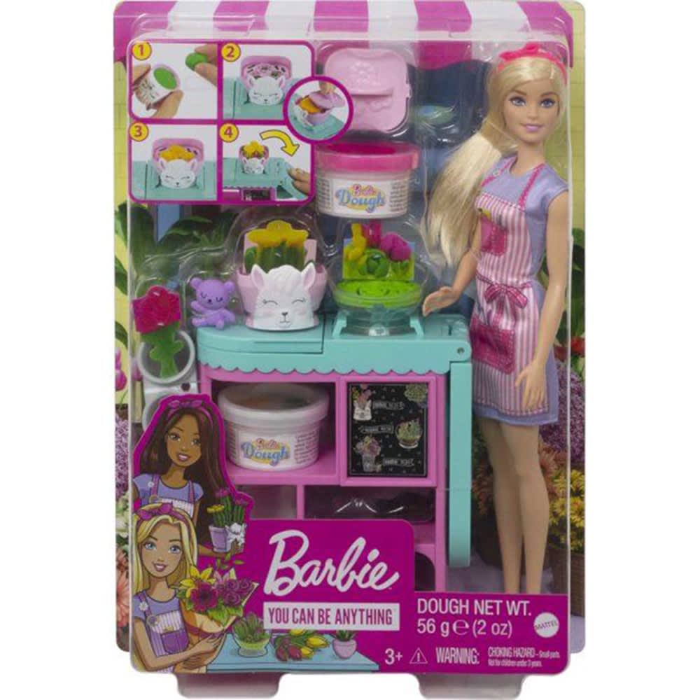 Playset Barbie Florista con Dough4
