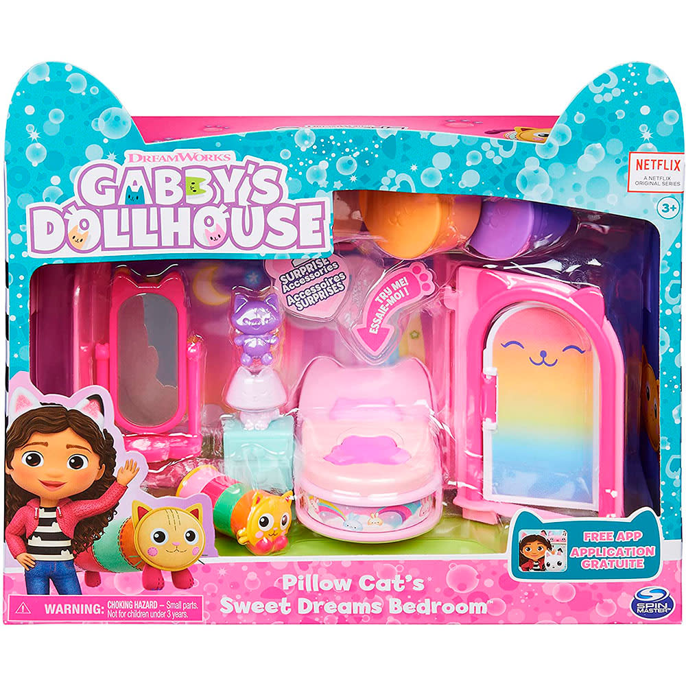 Set de Cuarto Gabbys Dollhouse Gato Almohada7