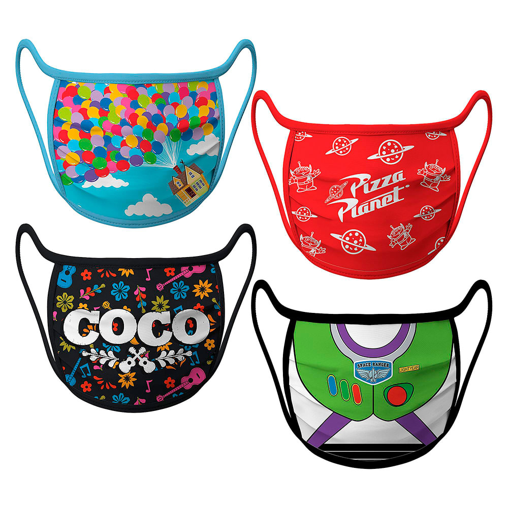 Set x 4 Mascarillas para Niños Disney Store Pixar 2 0