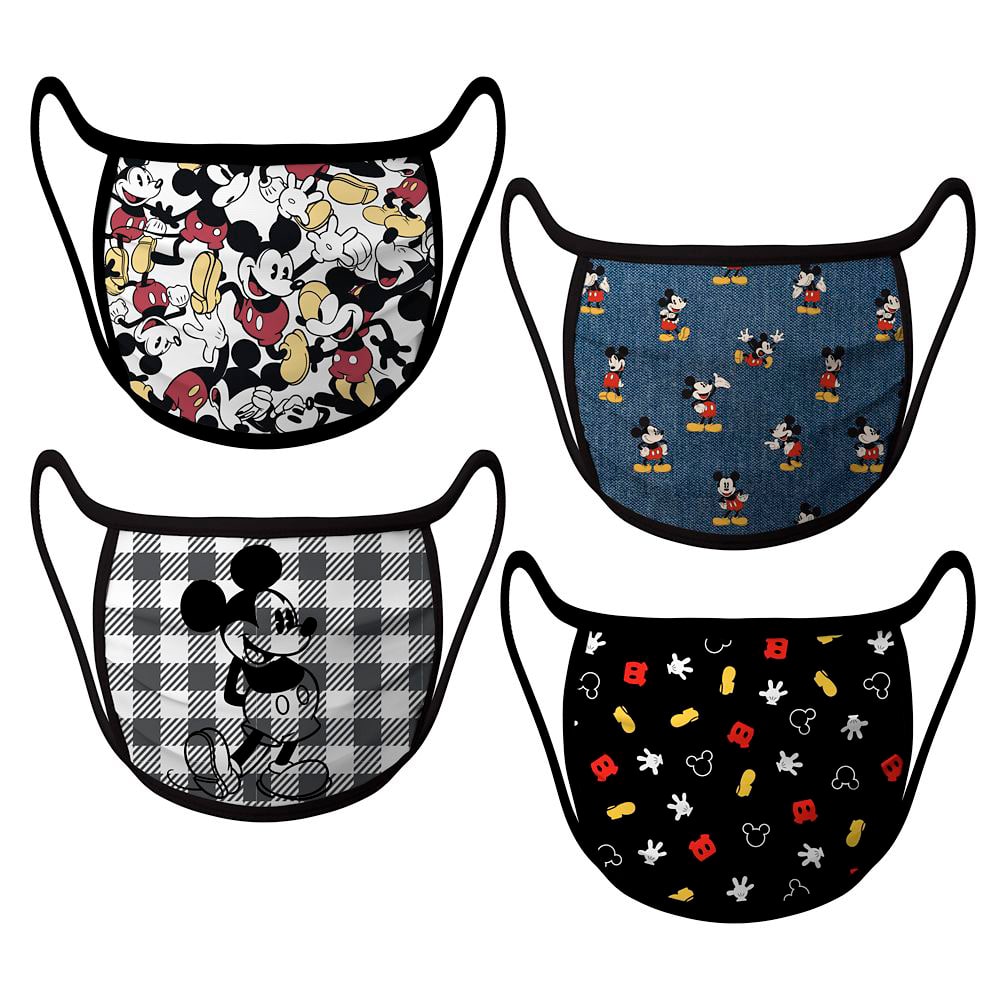 Set x 4 Mascarillas para Niños Disney Store Mickey Mouse 0