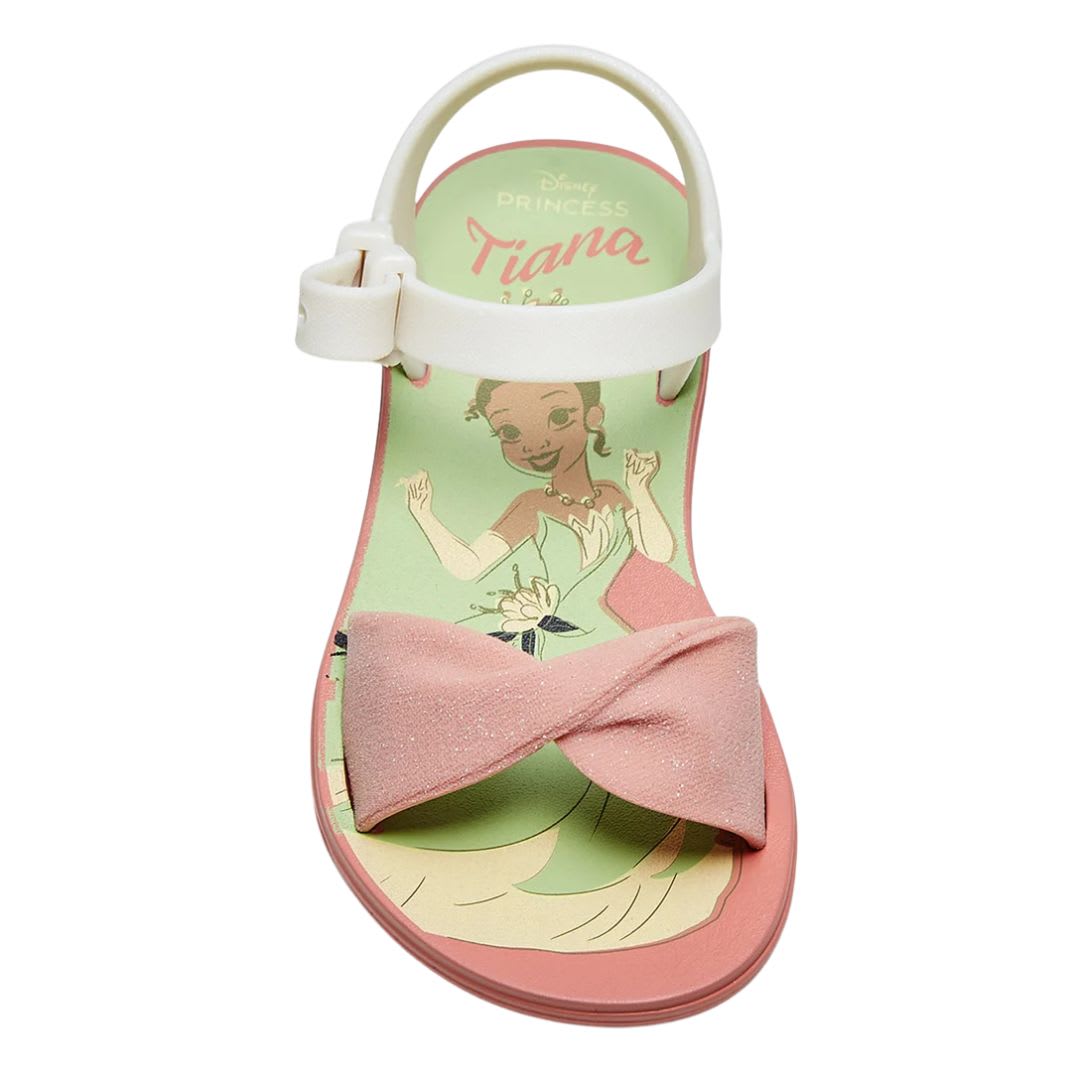 Sandalias Deluxe Princesa Tiana Verde Lila Niña3