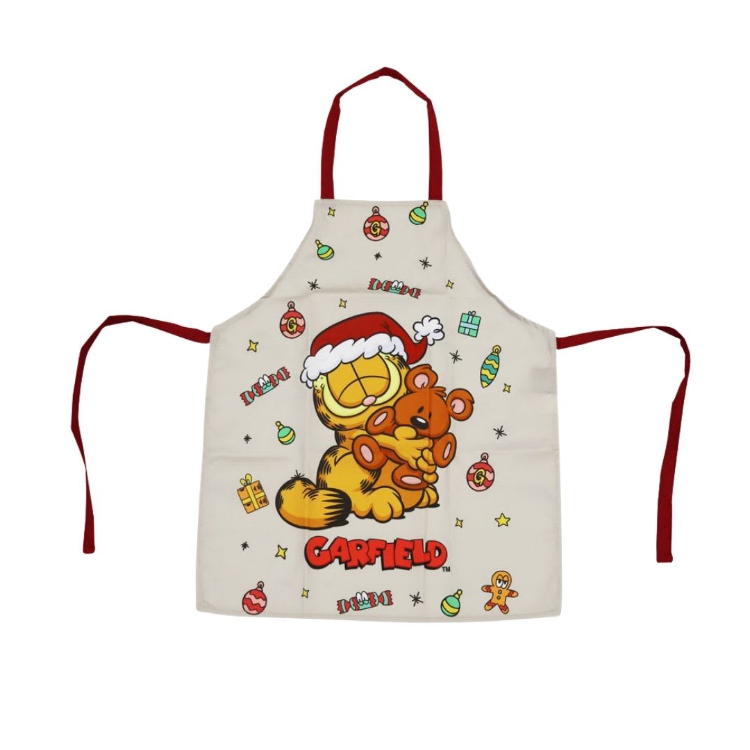 Pack Mandil Delantal de Cocina Garfield Adulto 60x80 cm + Niño 45x55 cm3
