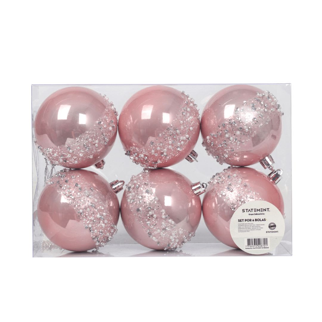 Tripack Decoración Navidad Barbie con 2 Bolas 10 cm + 6 Bolas 8 cm + 2 Corazones 12 cm3