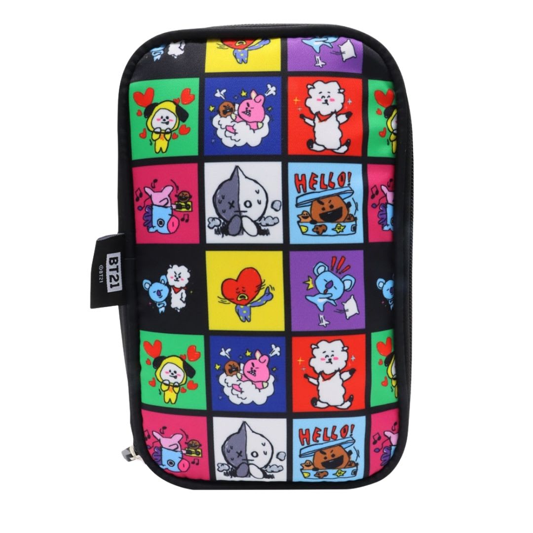 Pack Escolar Mochila BT21 BTS Negro Oficio6