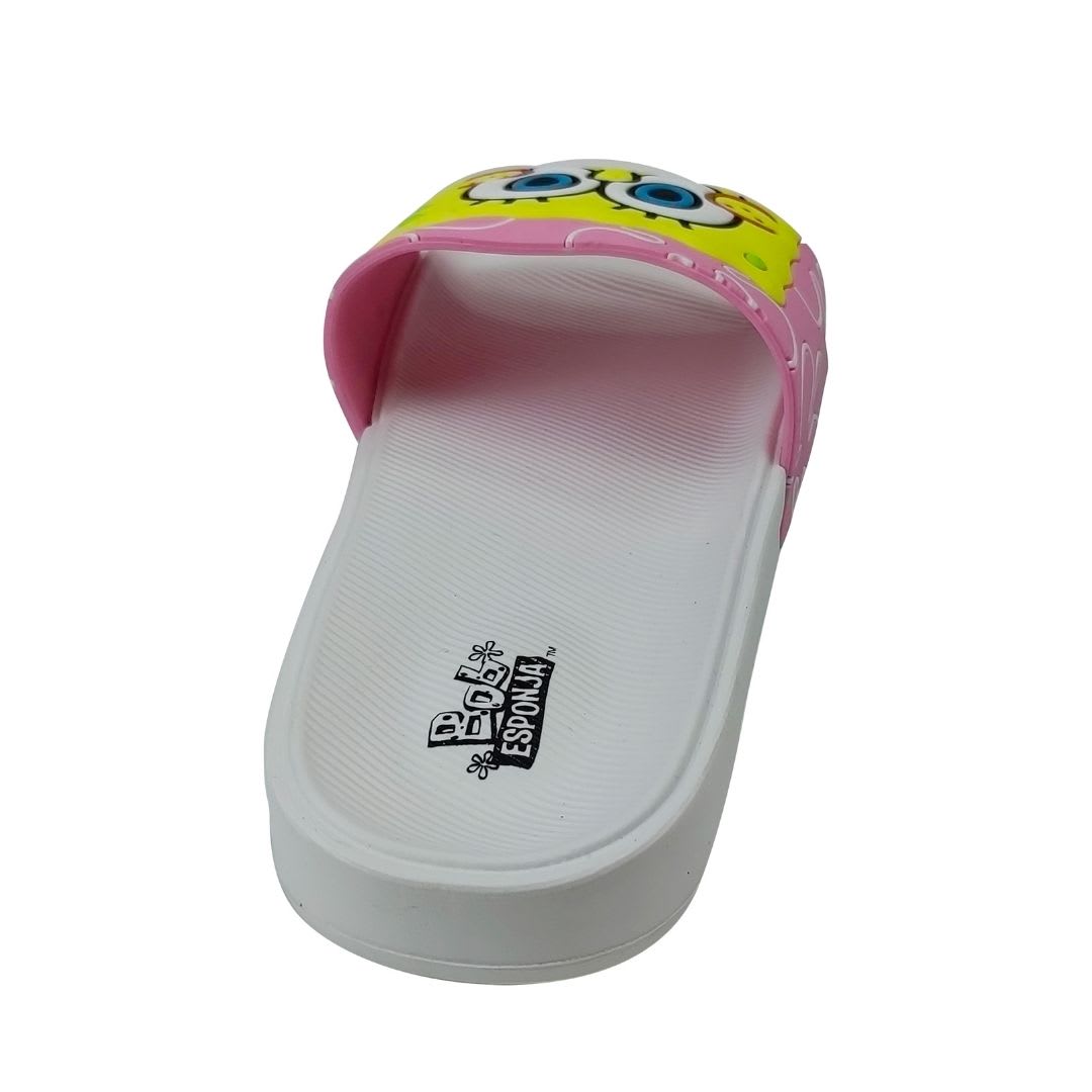 Sandalias Mujer Playeras Bob Esponja Blanco3