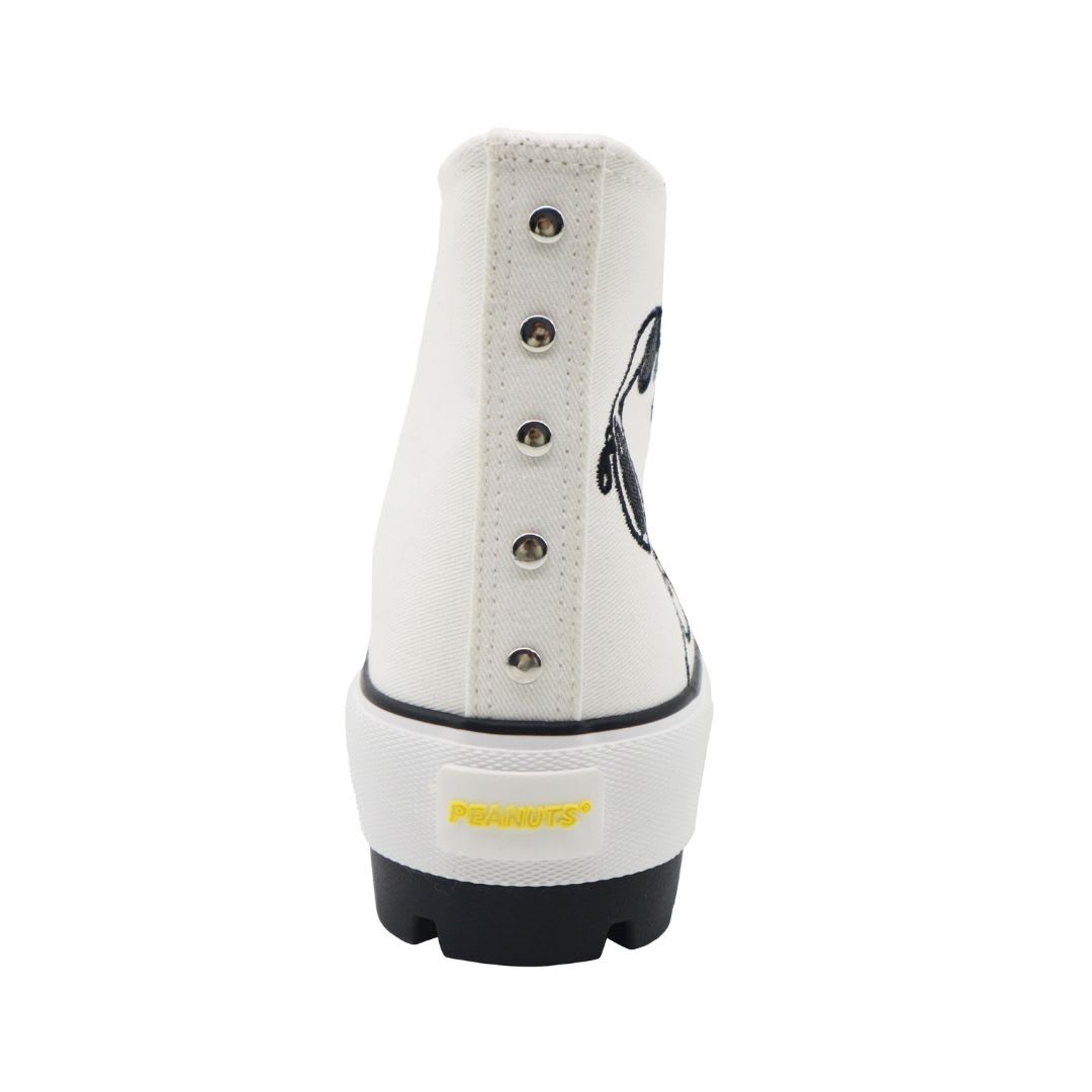 Zapatillas Botin Mujer Snoopy Blanco5