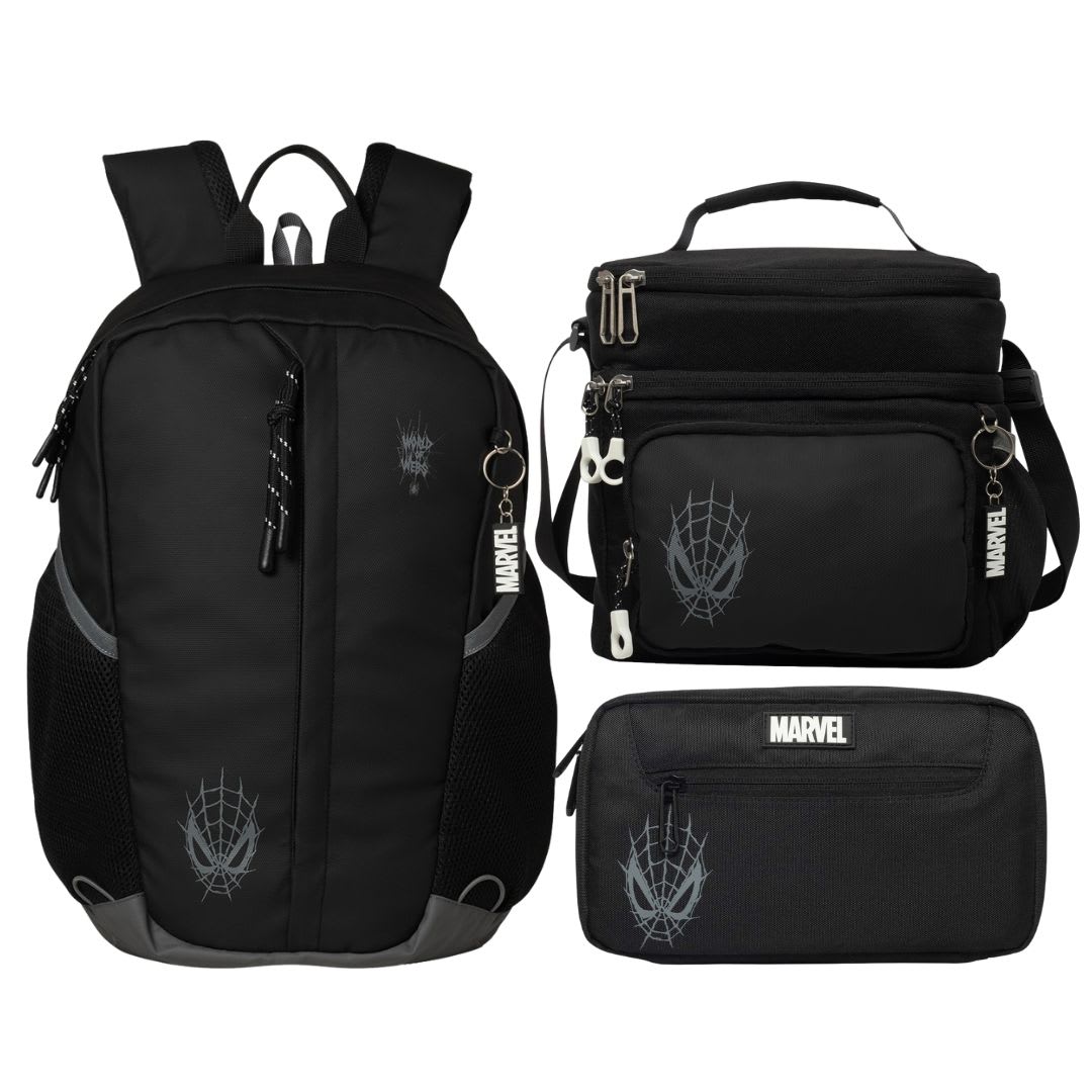 Pack Escolar Mochila Spiderman Juvenil Oficio 0