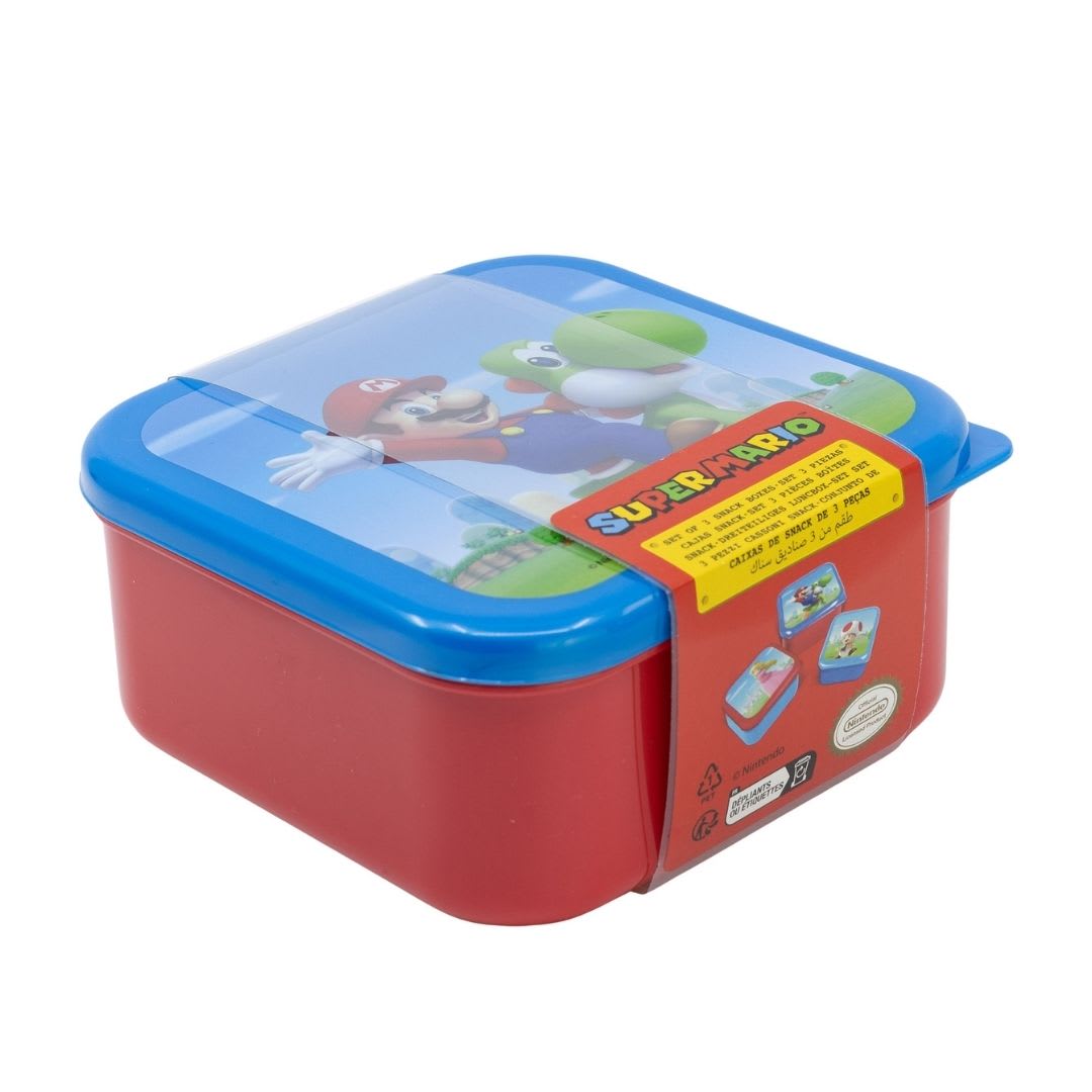Set de Tapers Escolar Snack x3 Mario Bros7
