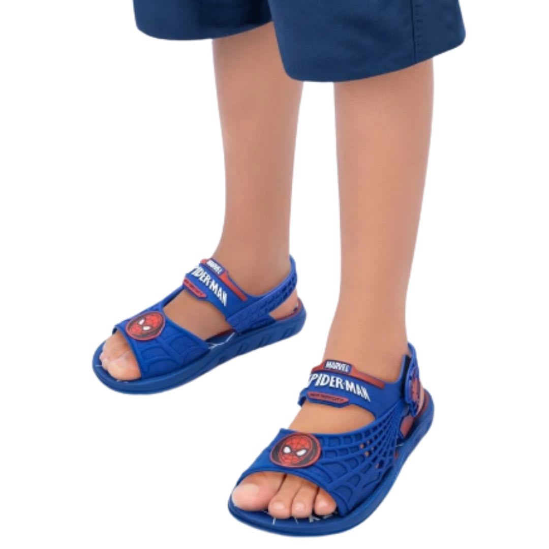 Sandalias Canasta Spiderman Azul Niño4