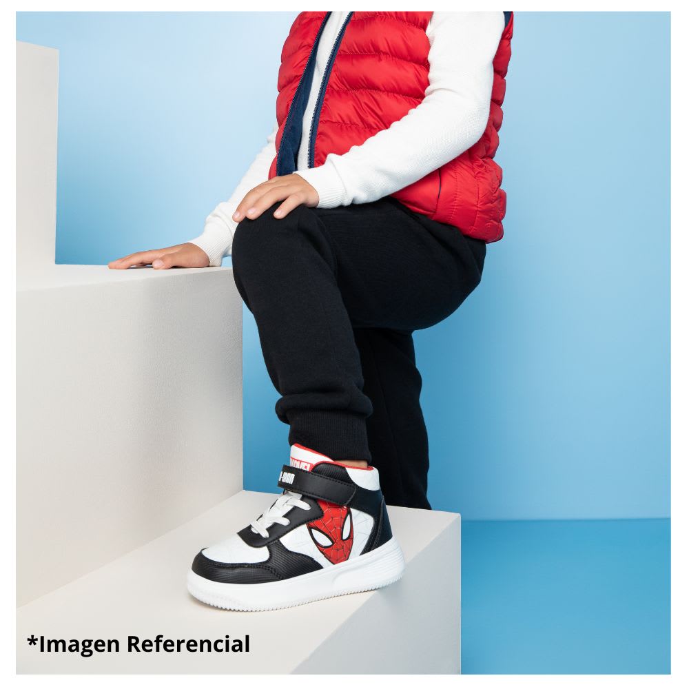 Zapatillas Botin Niño Spiderman Spidey Marvel Rojo5