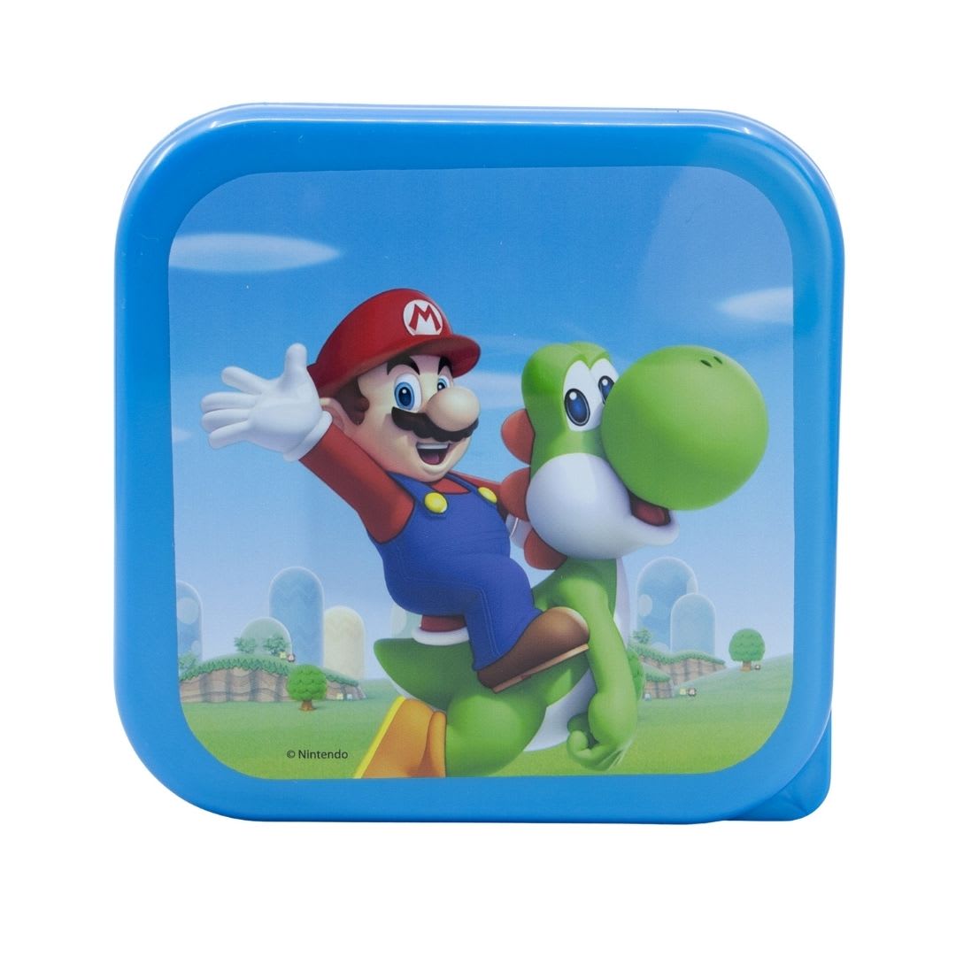 Set de Tapers Escolar Snack x3 Mario Bros5