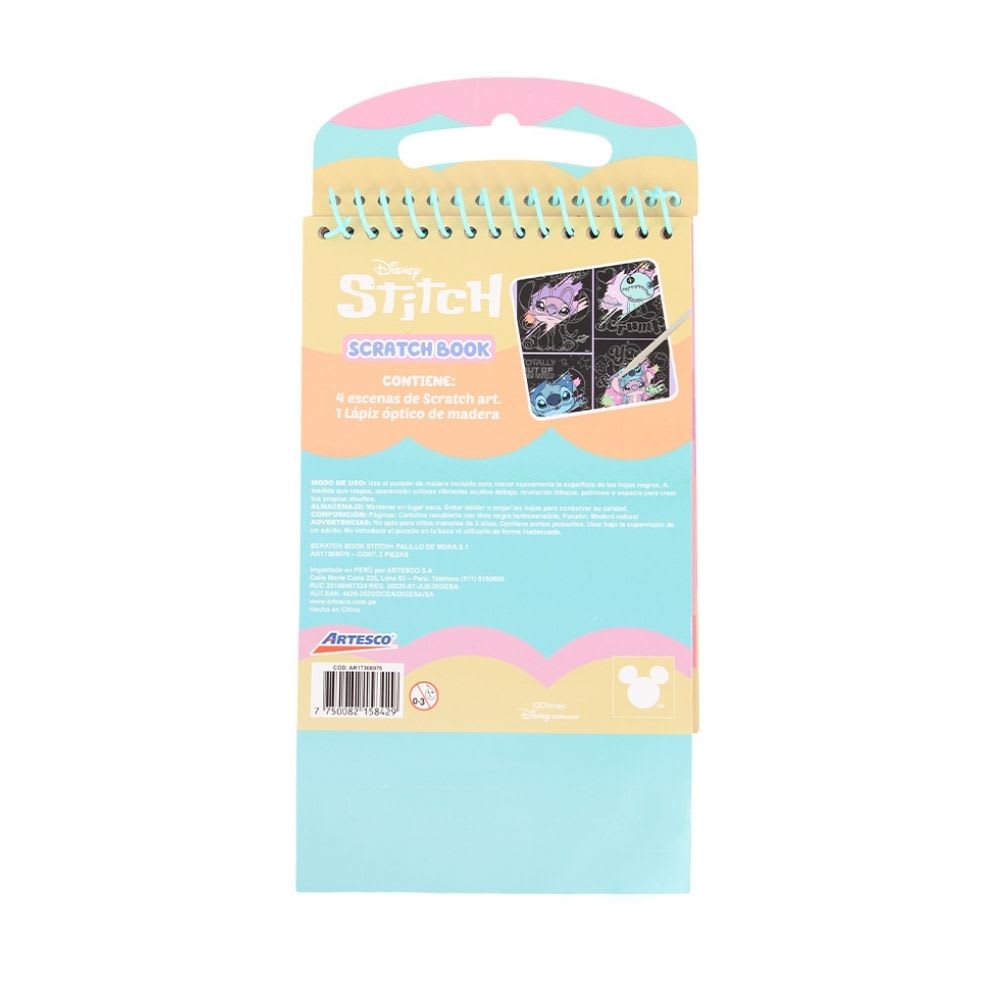 Scratch Book Cuaderno Artesco Stitch3