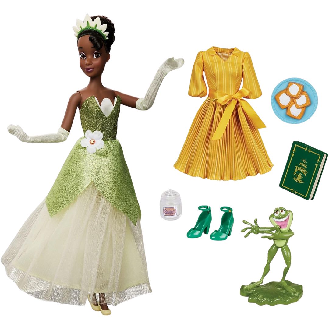 Muñeca Disney Store Tiana con ropa y accesorios2