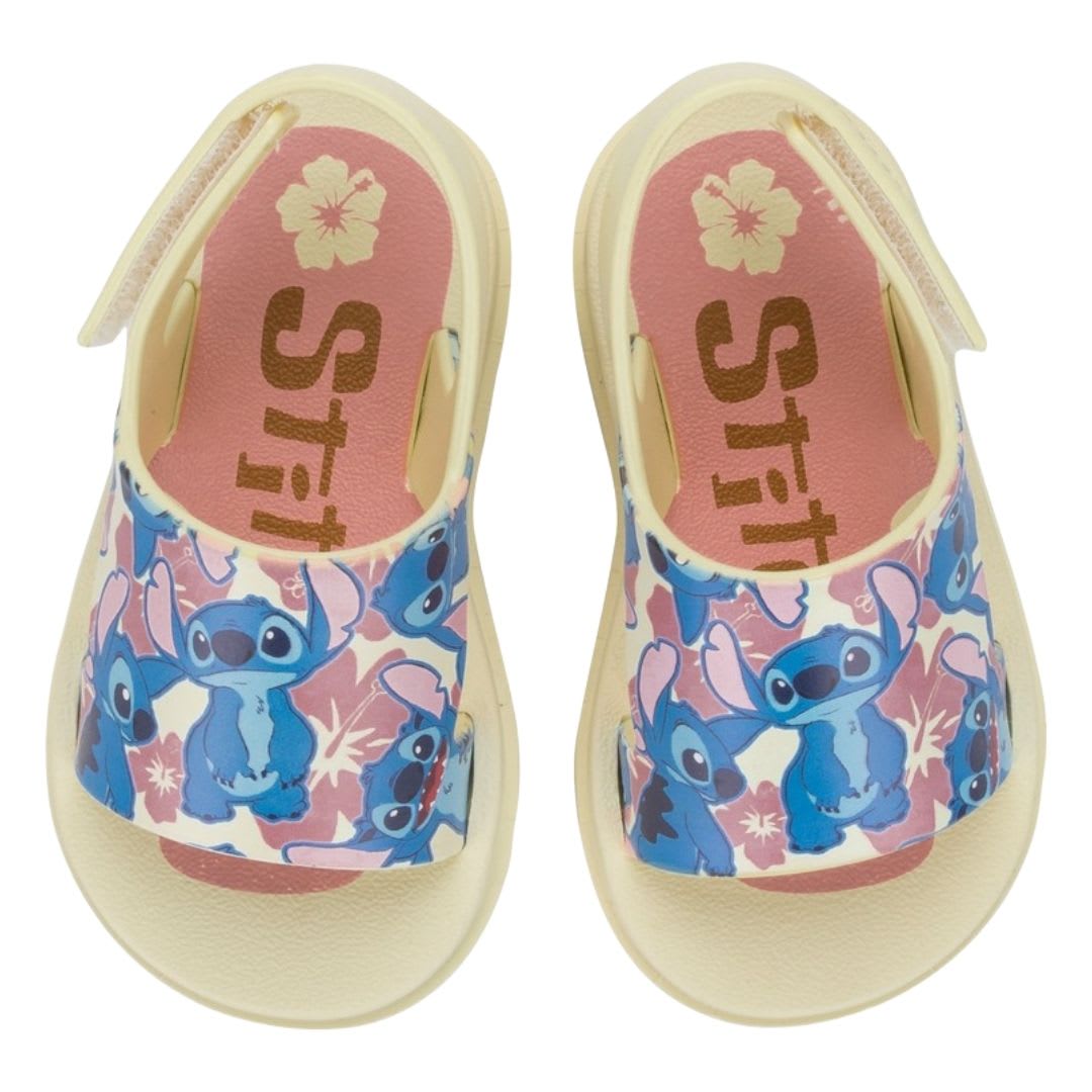 Sandalias Bebe Stitch Ipanema Beige Rosa2