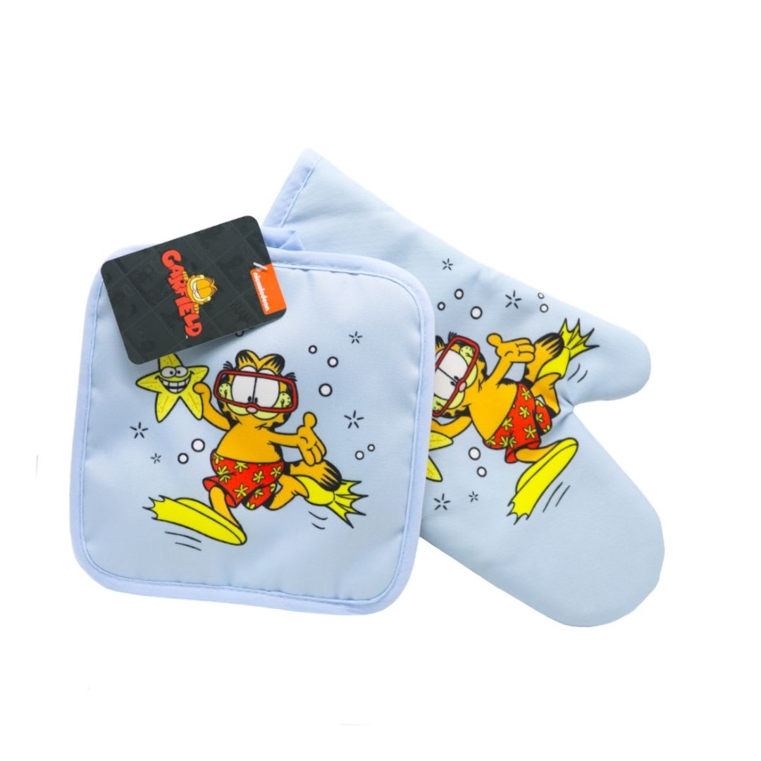 Guante y Toma olla de Cocina Adulto Garfield 0