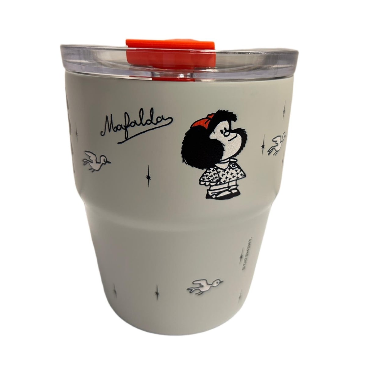 Mug vaso con cañita Mafalda Kawaii Chibi 480 ml2