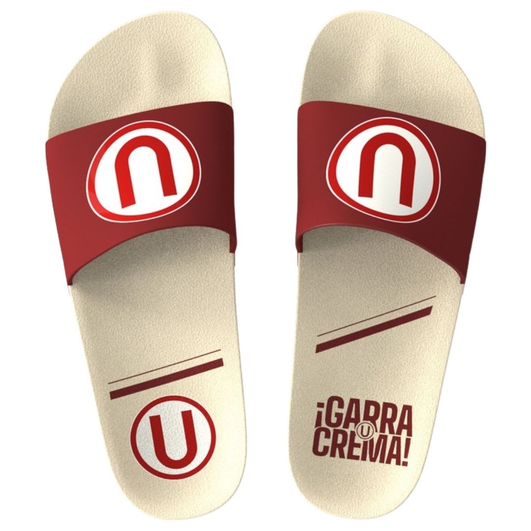 Sandalias Hombre Playera Universitario De Deportes Futbol Rider Crema2