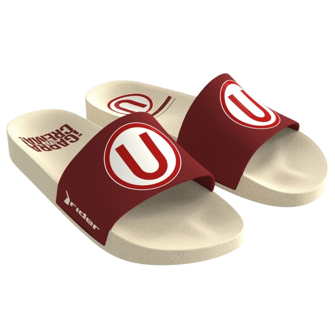 Sandalias Hombre Playera Universitario De Deportes Rider Crema1