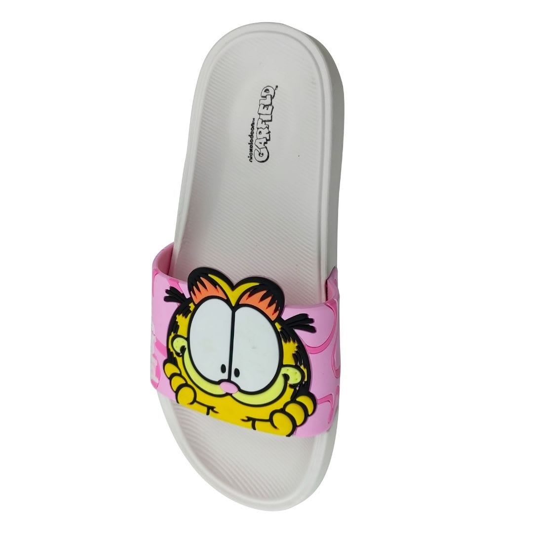 Sandalias Mujer Playeras Garfield Blanco2