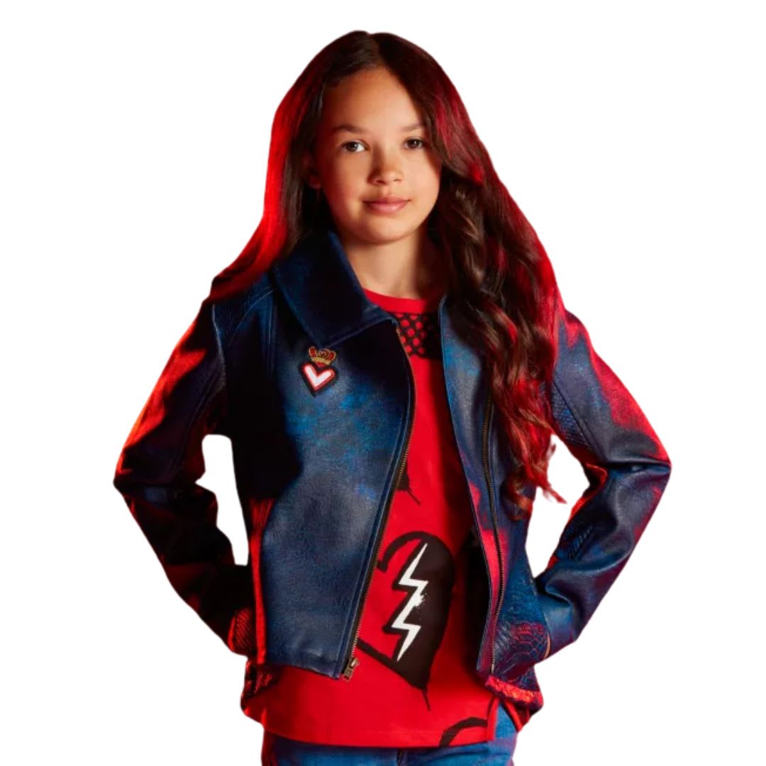 Descendientes 4 Casaca Heart Niña Estilo Villana Rebelde3