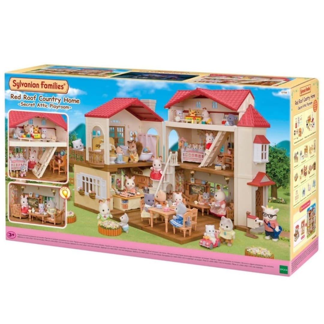 Juguete Sylvanian Ternurines Casa con Luces y Atico Secreto 36 cm 0