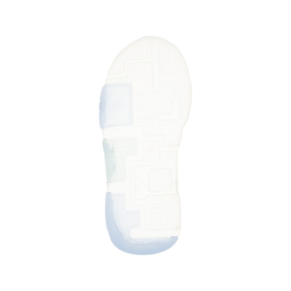 Zapatillas Niña Botin Stitch Blanco Azul con Luces3