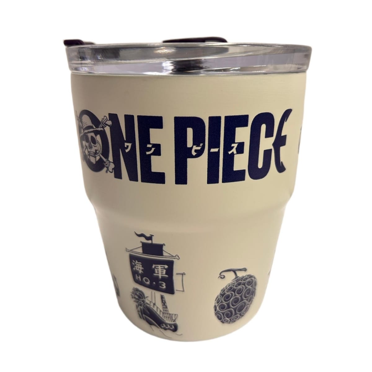 Mug vaso con cañita One Piece Anime Kawaii Chibi 480 ml 0